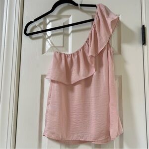 Fourteenth Place Pink Off Shoulder Ruffle Top | Woman's Medium NWT